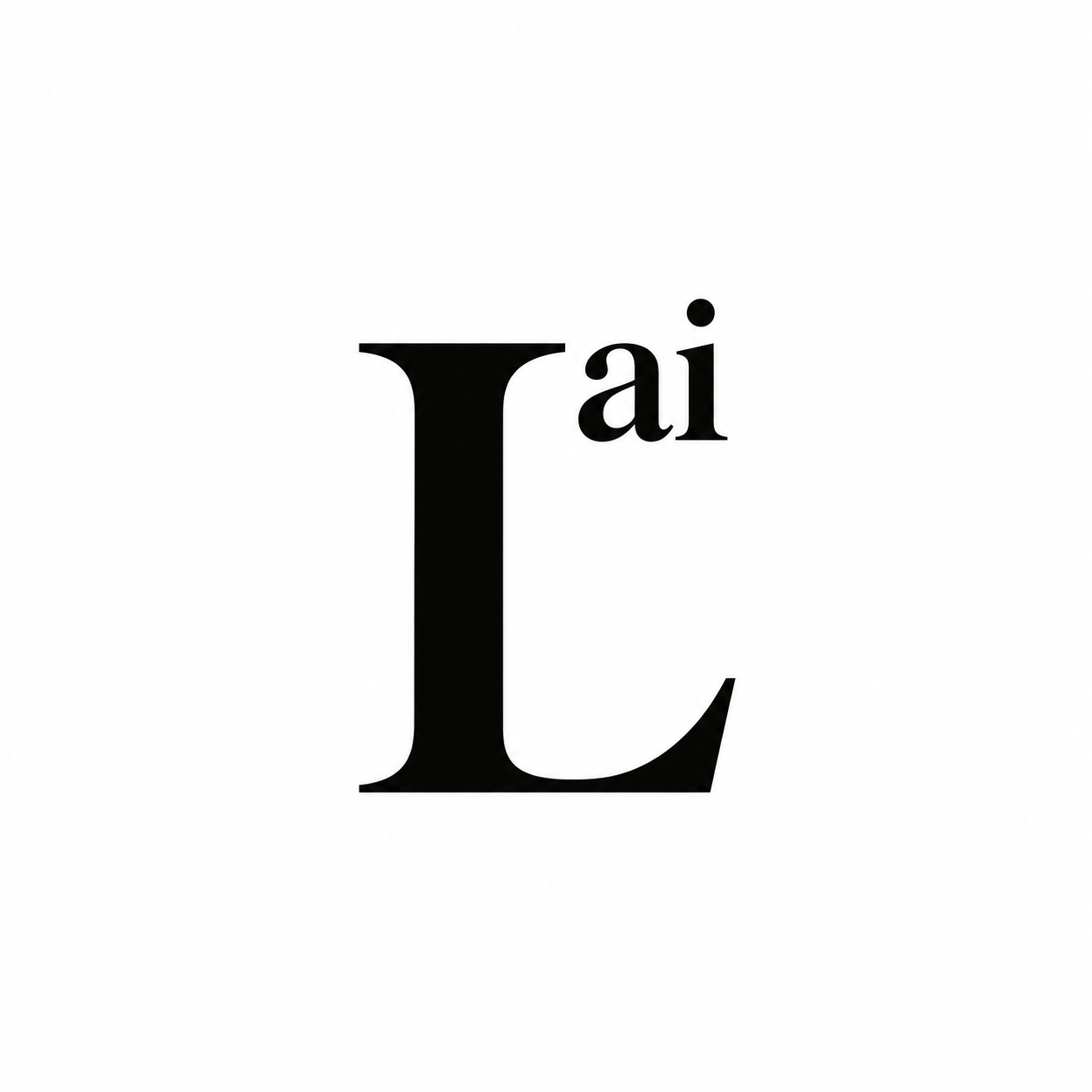 Learnivait L with superscript ai logo