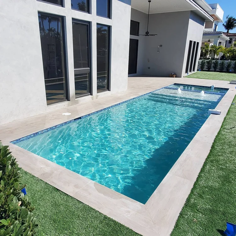 Pool and deck project by Oasis Pools and Pavers, Palm Beach County