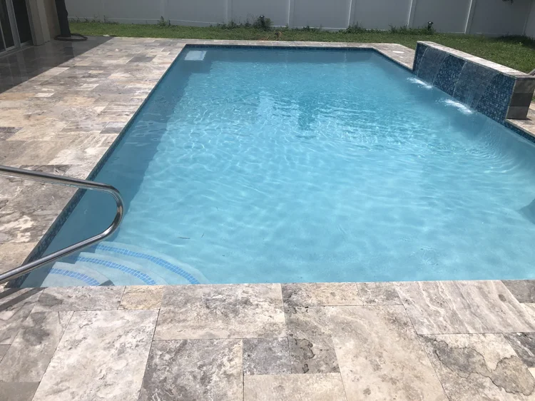 Pool and deck project by Oasis Pools and Pavers, Palm Beach County