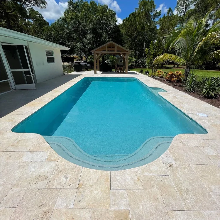 Pool and deck project by Oasis Pools and Pavers, Palm Beach County