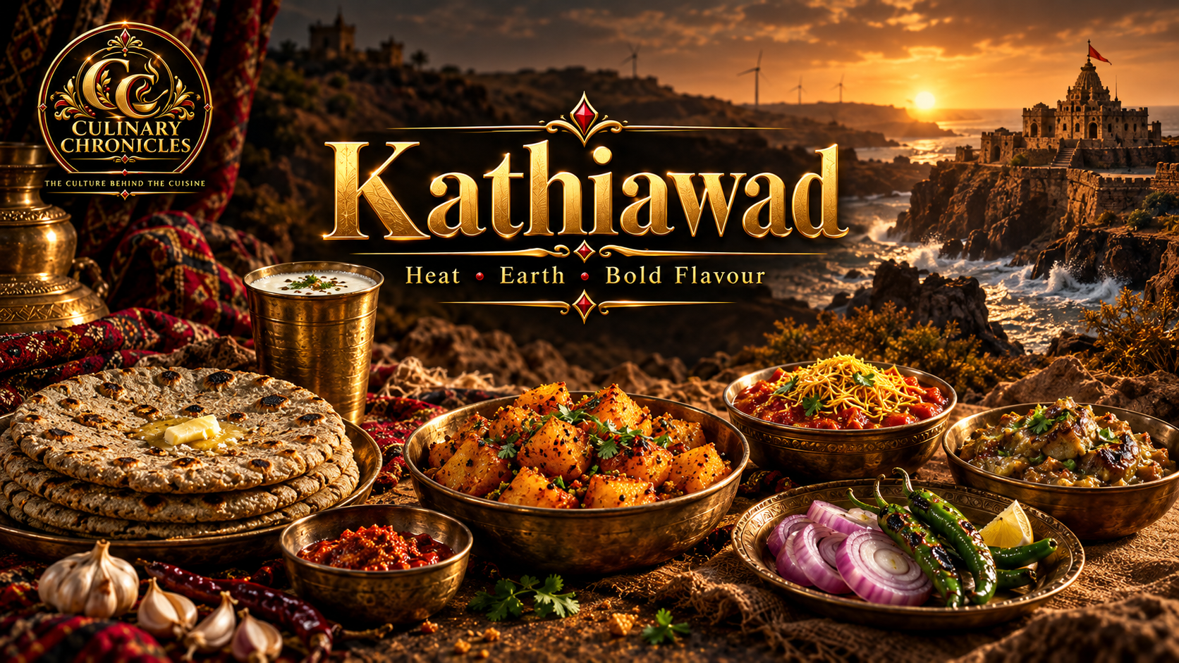 Traditional Gujarati thali