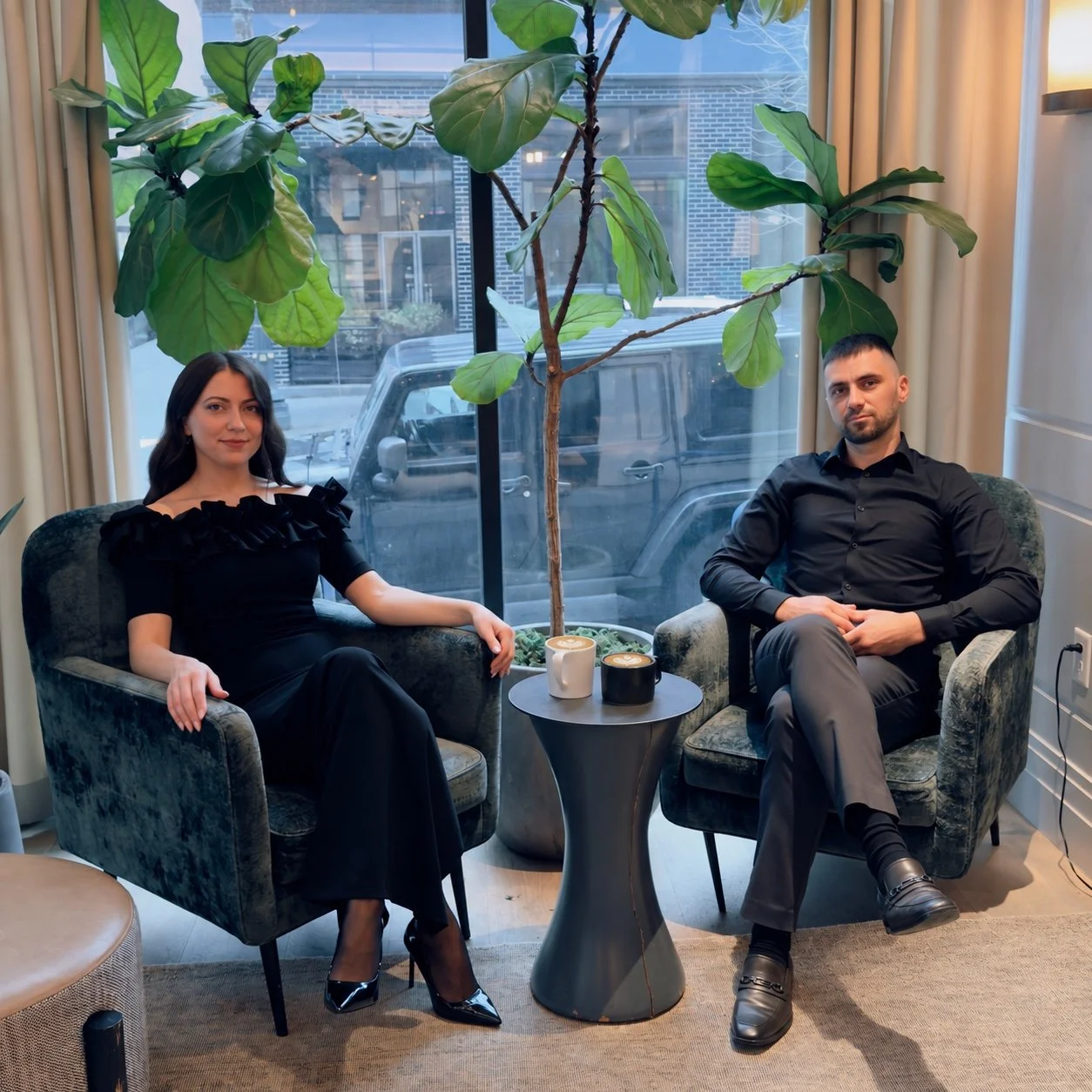 Lana and Yaroslav Shvets, founders of Coconut Coast Cleaning