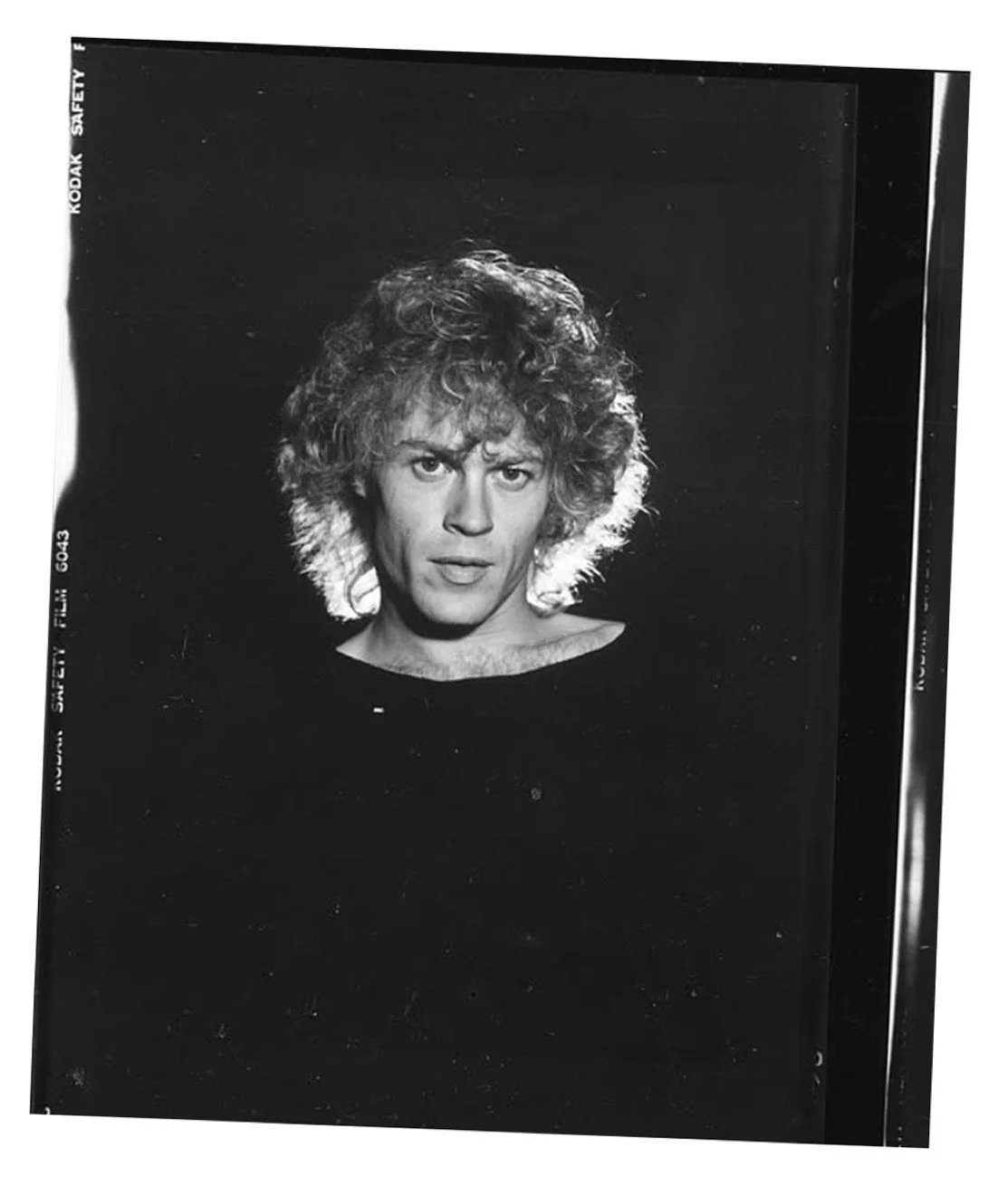 Portrait of Jack Lee on a Kodak Safety Film negative