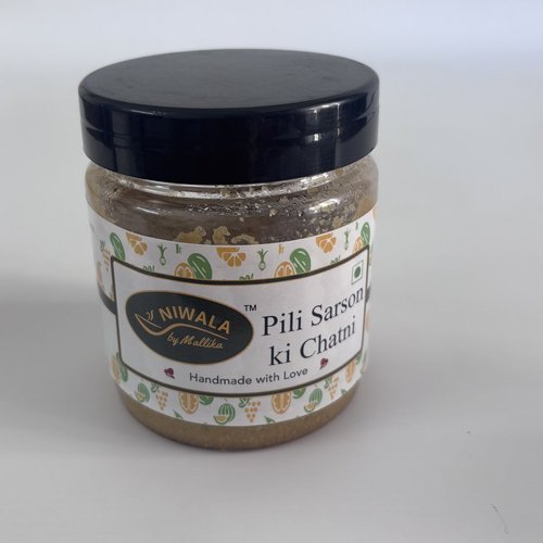 Jar of Niwala Pili Sarson ki Chutney