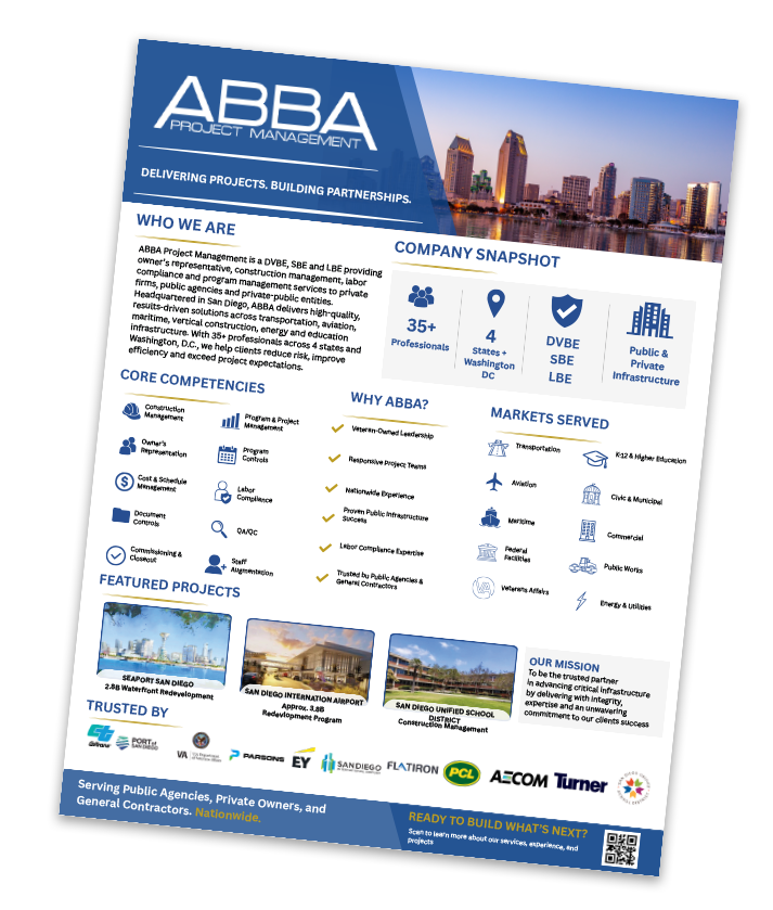 ABBA Capability Statement cover