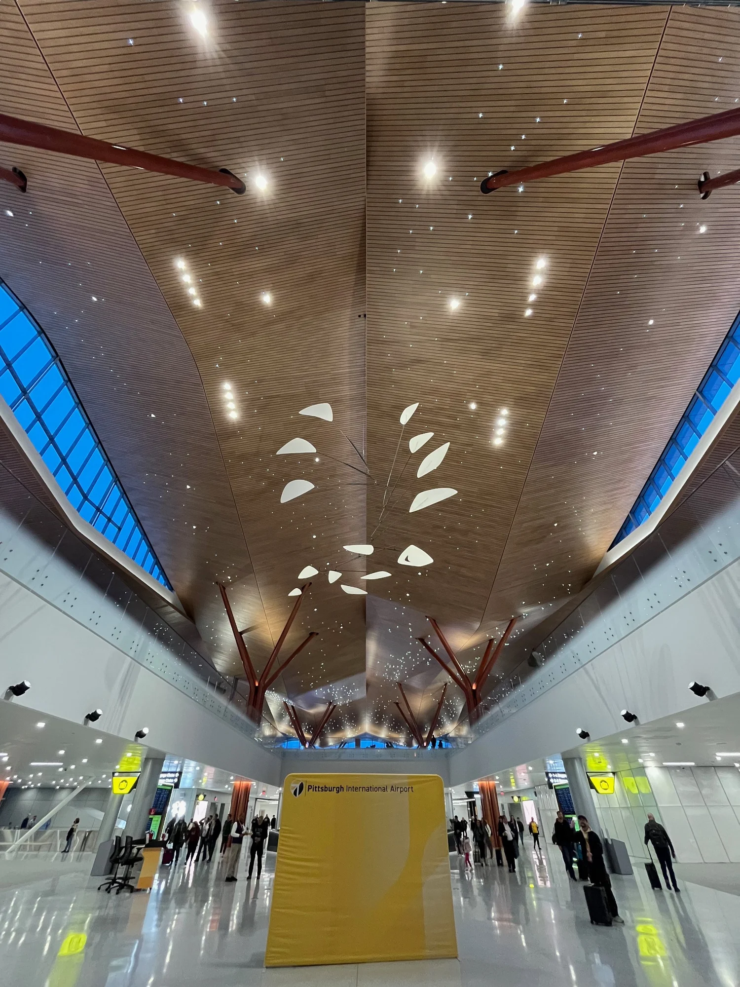 Inside the new terminal at Pittsburgh International Airport