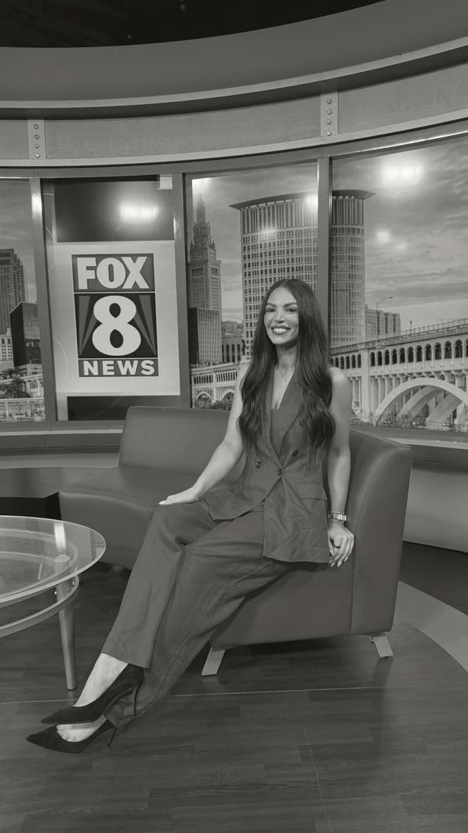 Nicole Marcus on the FOX 8 News set