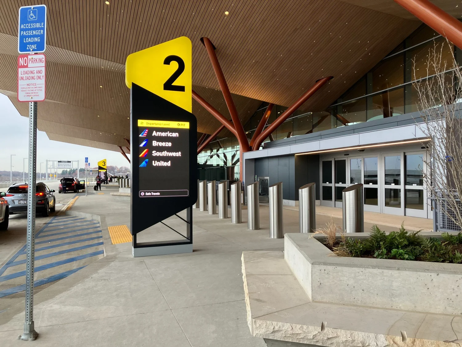 The new terminal at Pittsburgh International Airport