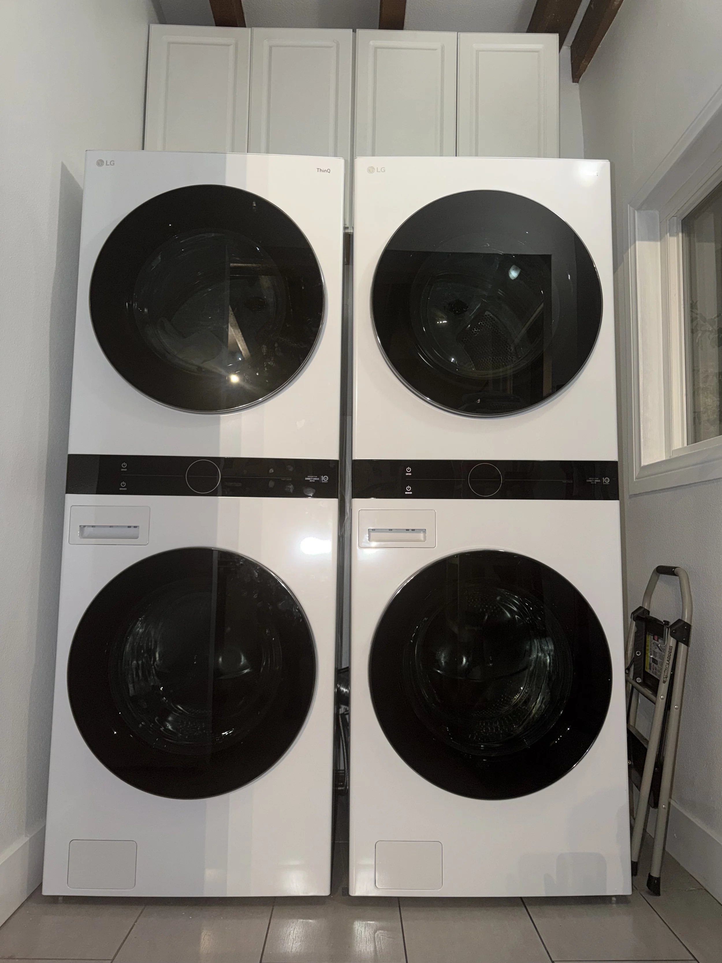 Two washers and two dryers on site