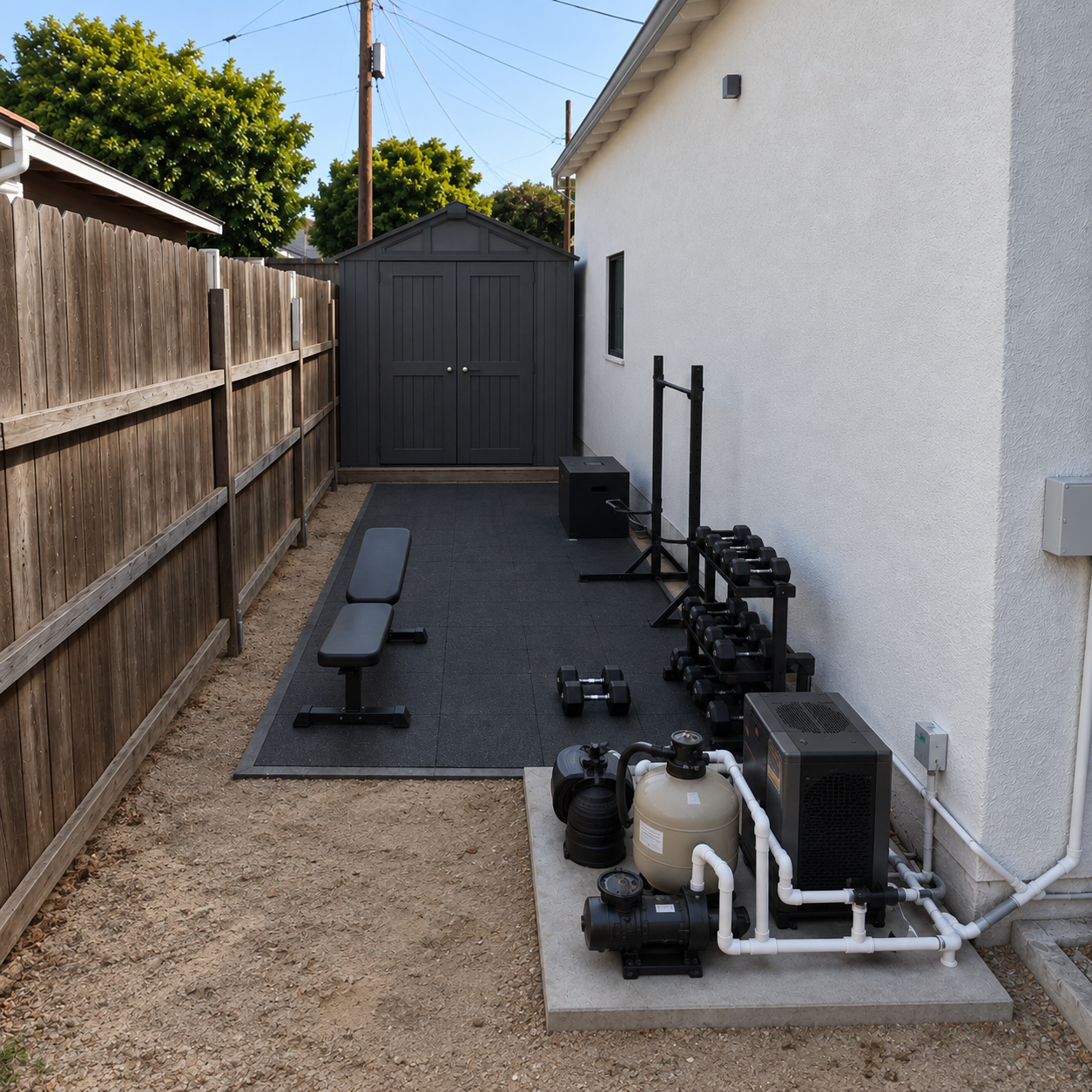The on-site gym