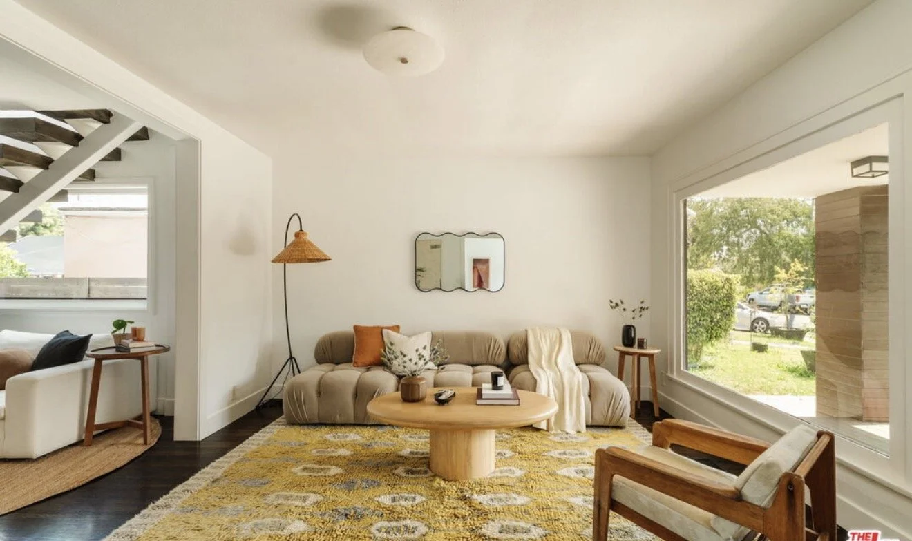 Front living room with natural light