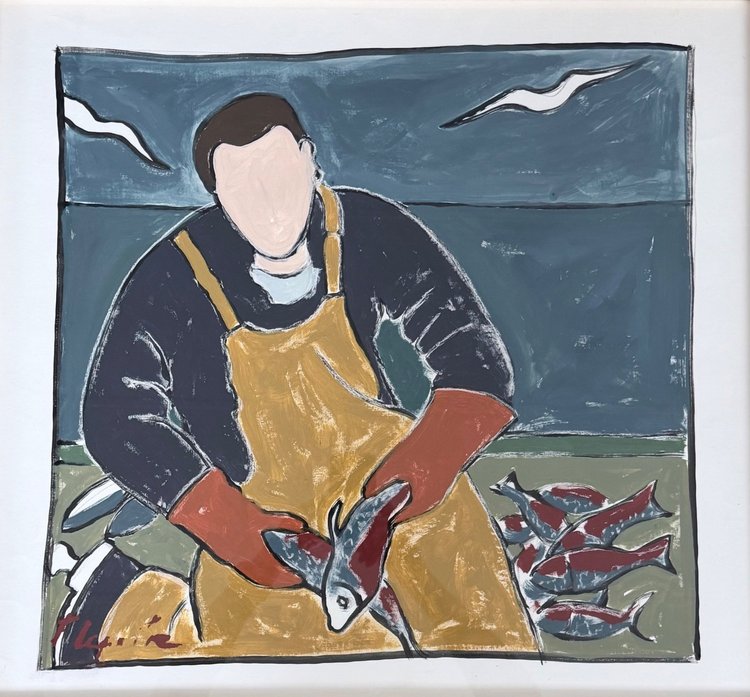 Le tri du jour — peinture de Fabricia Lepoutre