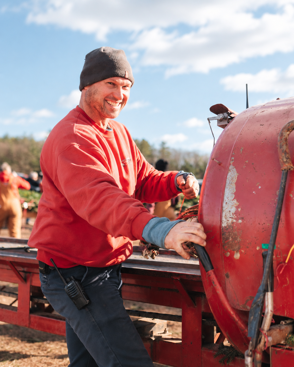 Jake Schrader at Chestnut Mountain Christmas Tree Farm