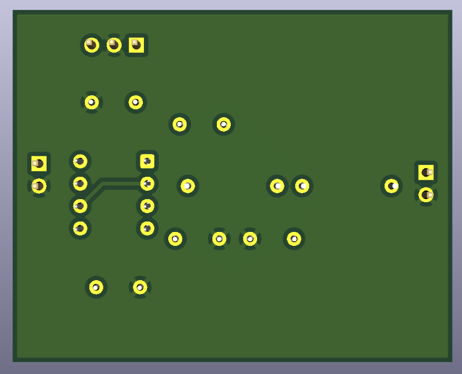 3D render of the finished board, back