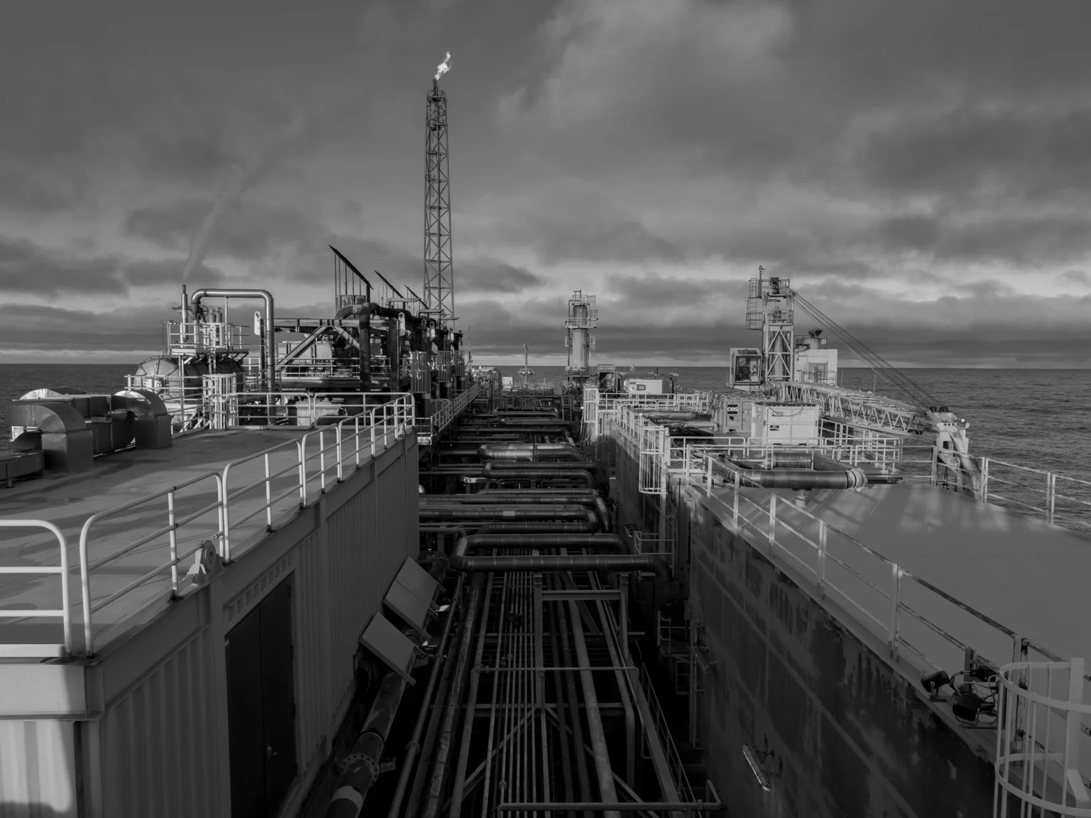 Industrial process facility viewed during asset inspection