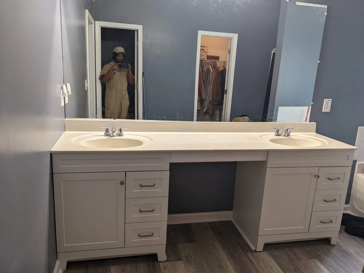 Bathroom vanity remodel after