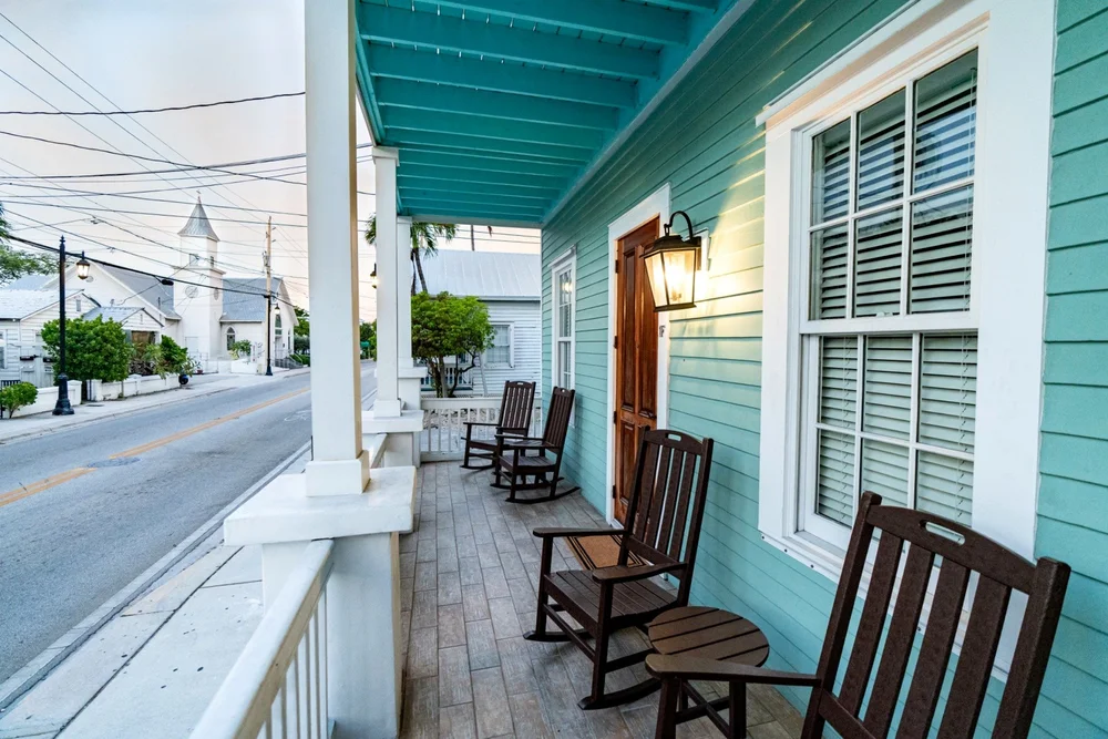 Covered porch at Alligator Reef