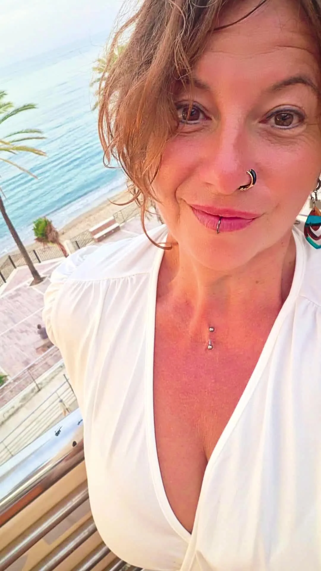 Portrait of Franita by the sea