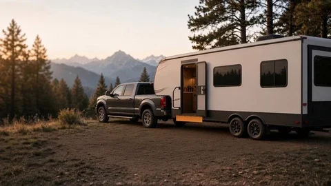 Fifth wheel with a proposed under-rig BaseRoll mounting position