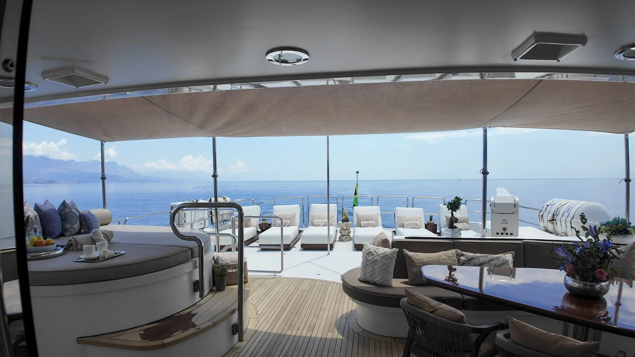 Upper deck bar and seating
