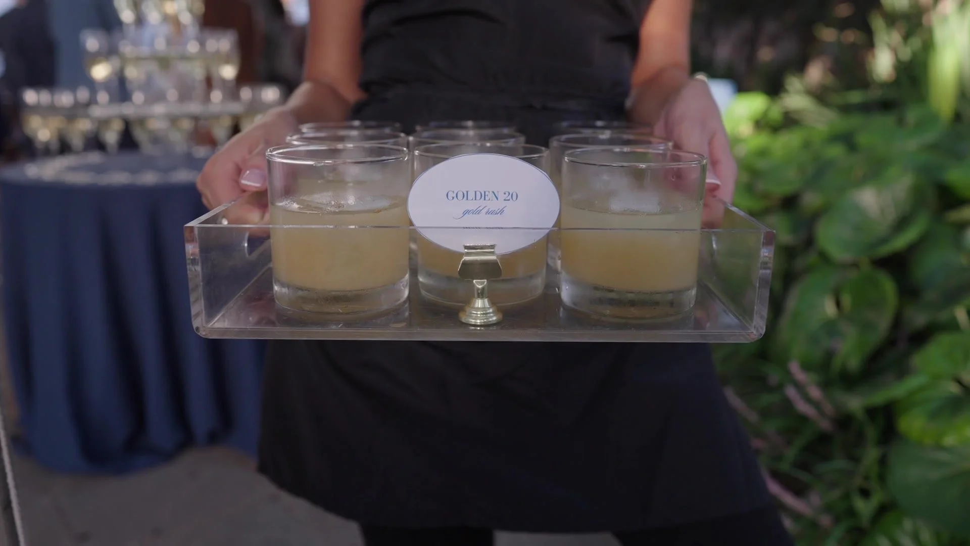 A signature drink detail captured in the Night One film
