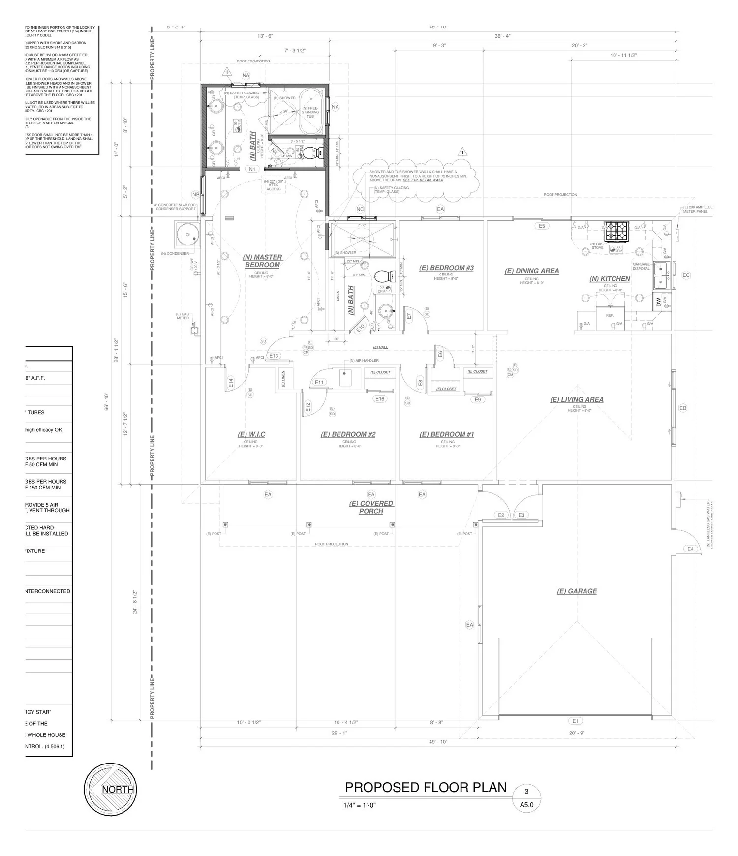 Floor plan: single-family addition and remodel