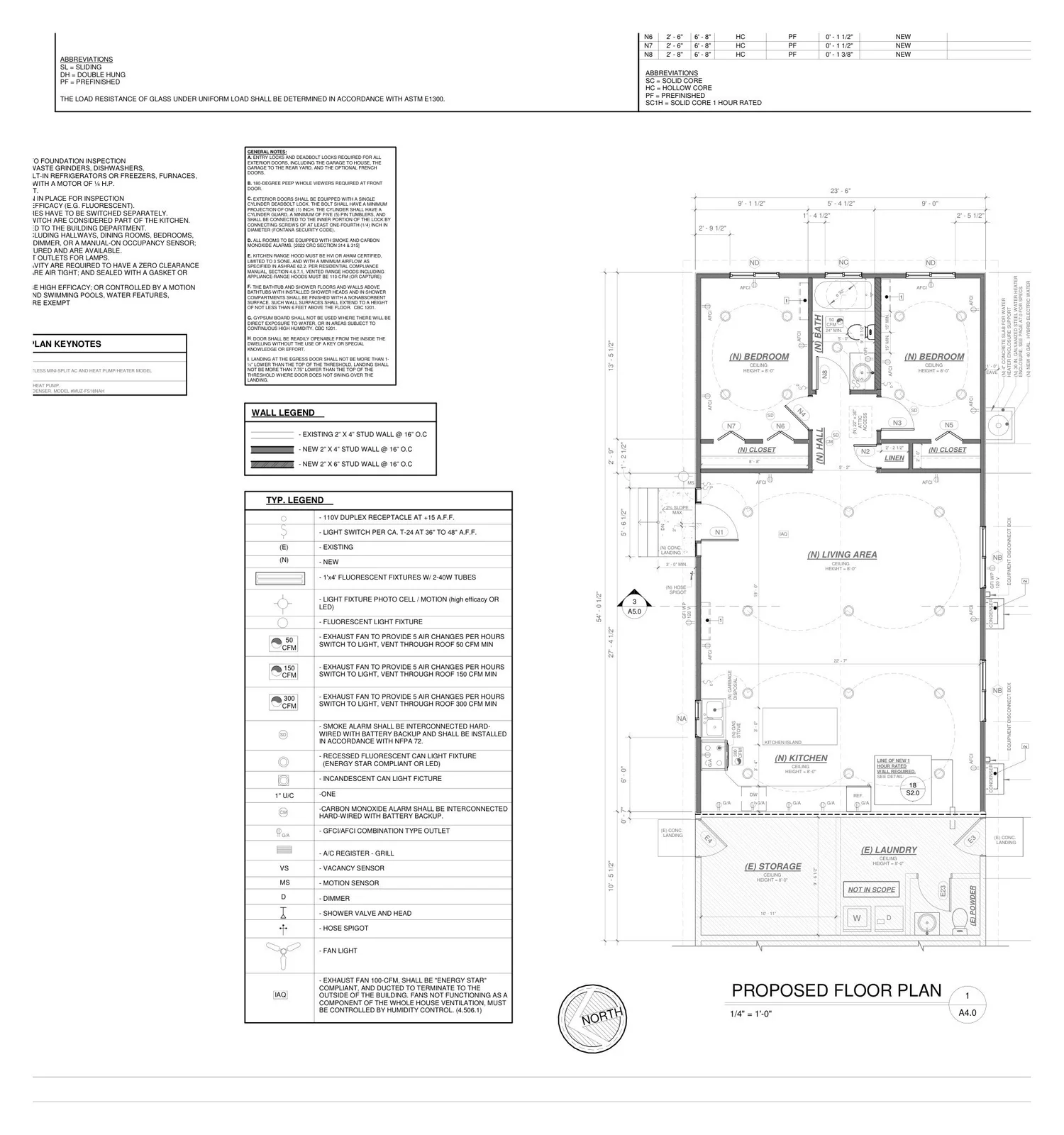 Floor plan: two-bedroom ADU