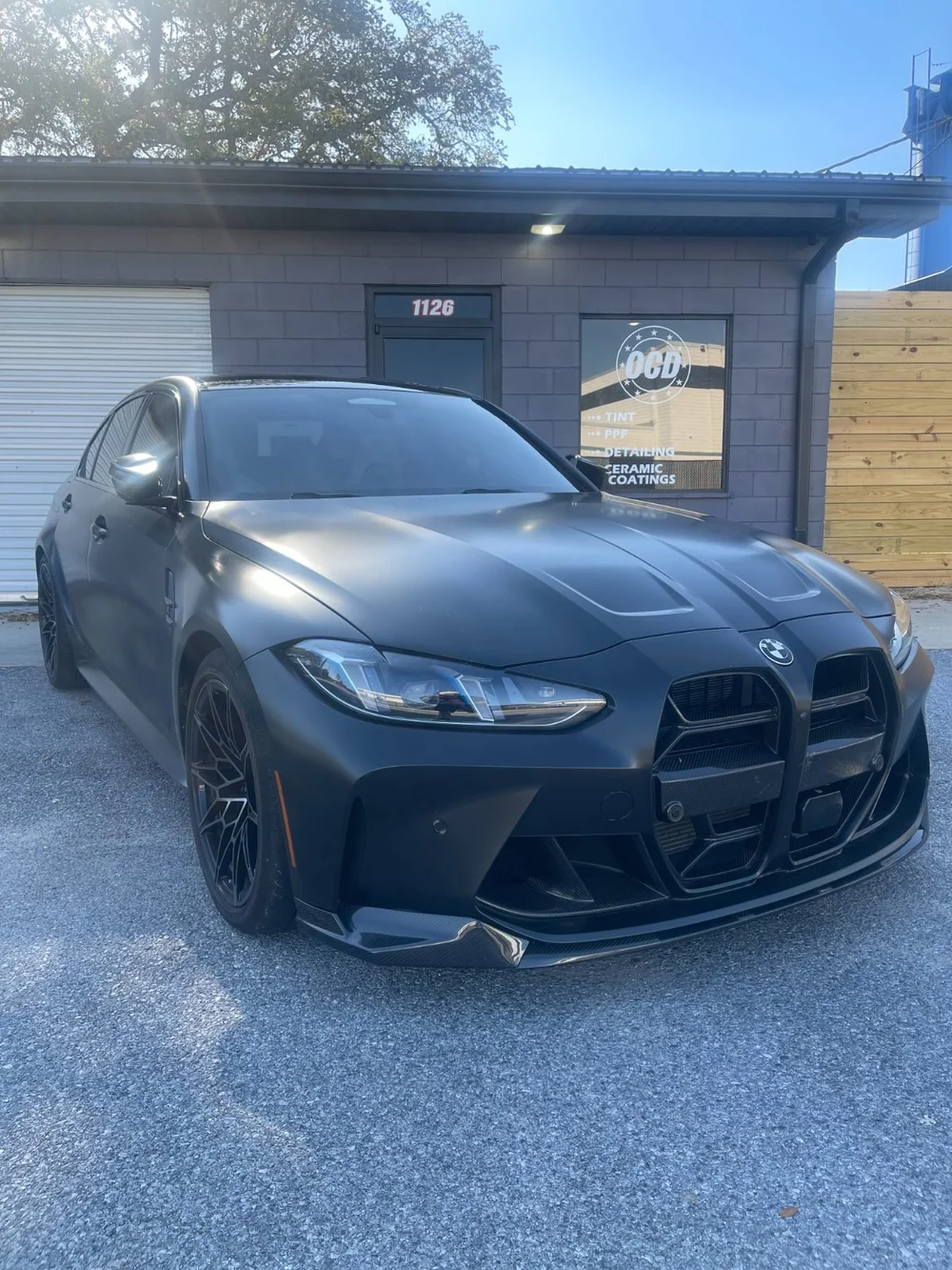 BMW M3, Frozen Black: STEALTH satin protection at OCD Tinting & Wraps, Fort Walton Beach