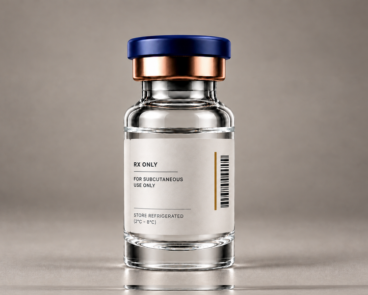 Injectable medication vial illustration