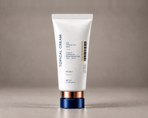 Topical cream · 0.5% packaging illustration