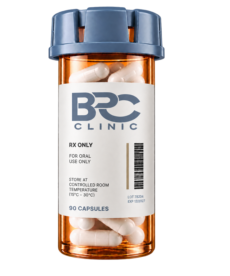 Oral medication packaging illustration for sublingual tirzepatide