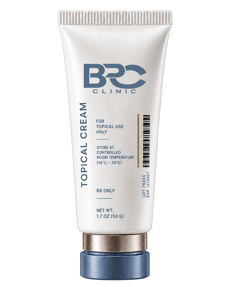 Topical cream packaging illustration