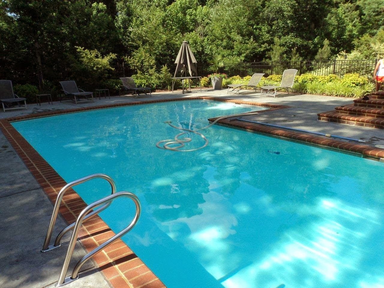 Clear blue backyard pool in Clearwater