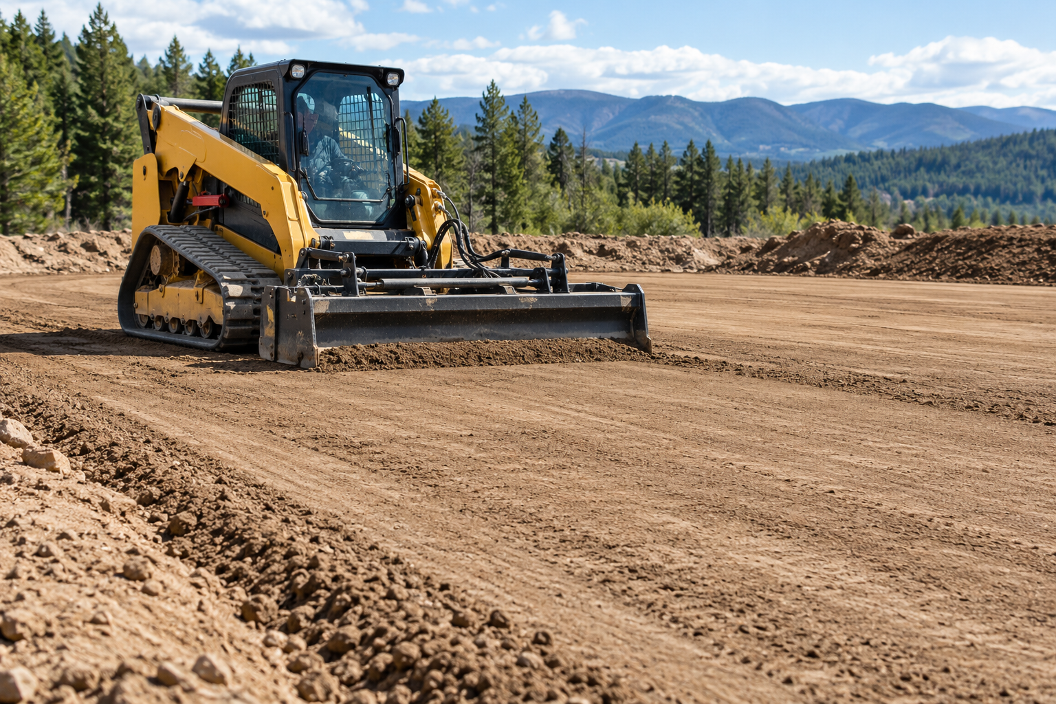 Illustration of grading & site preparation