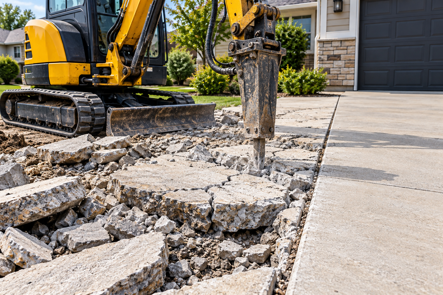 Illustration of concrete & masonry removal