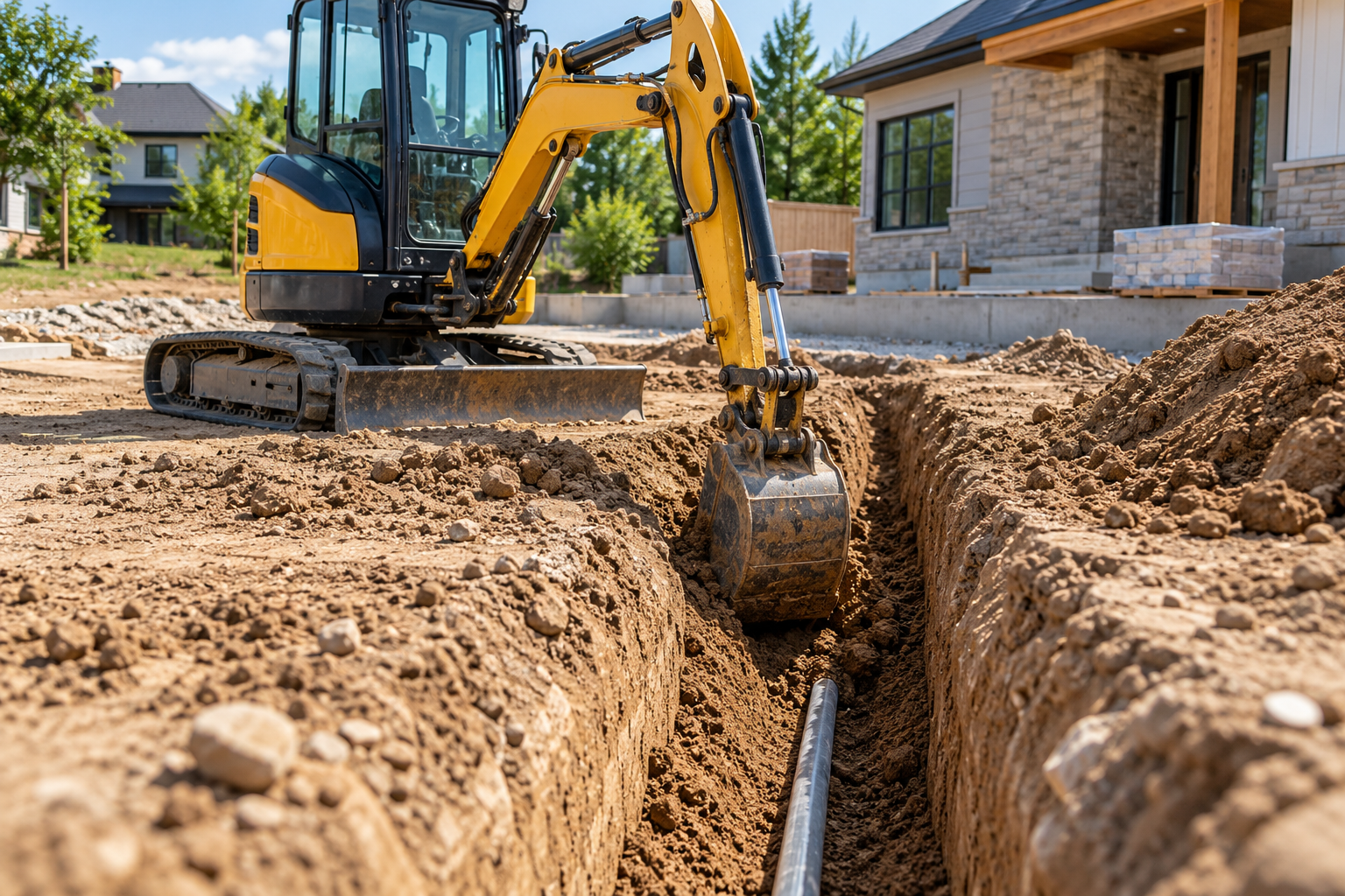 Illustration of trenching