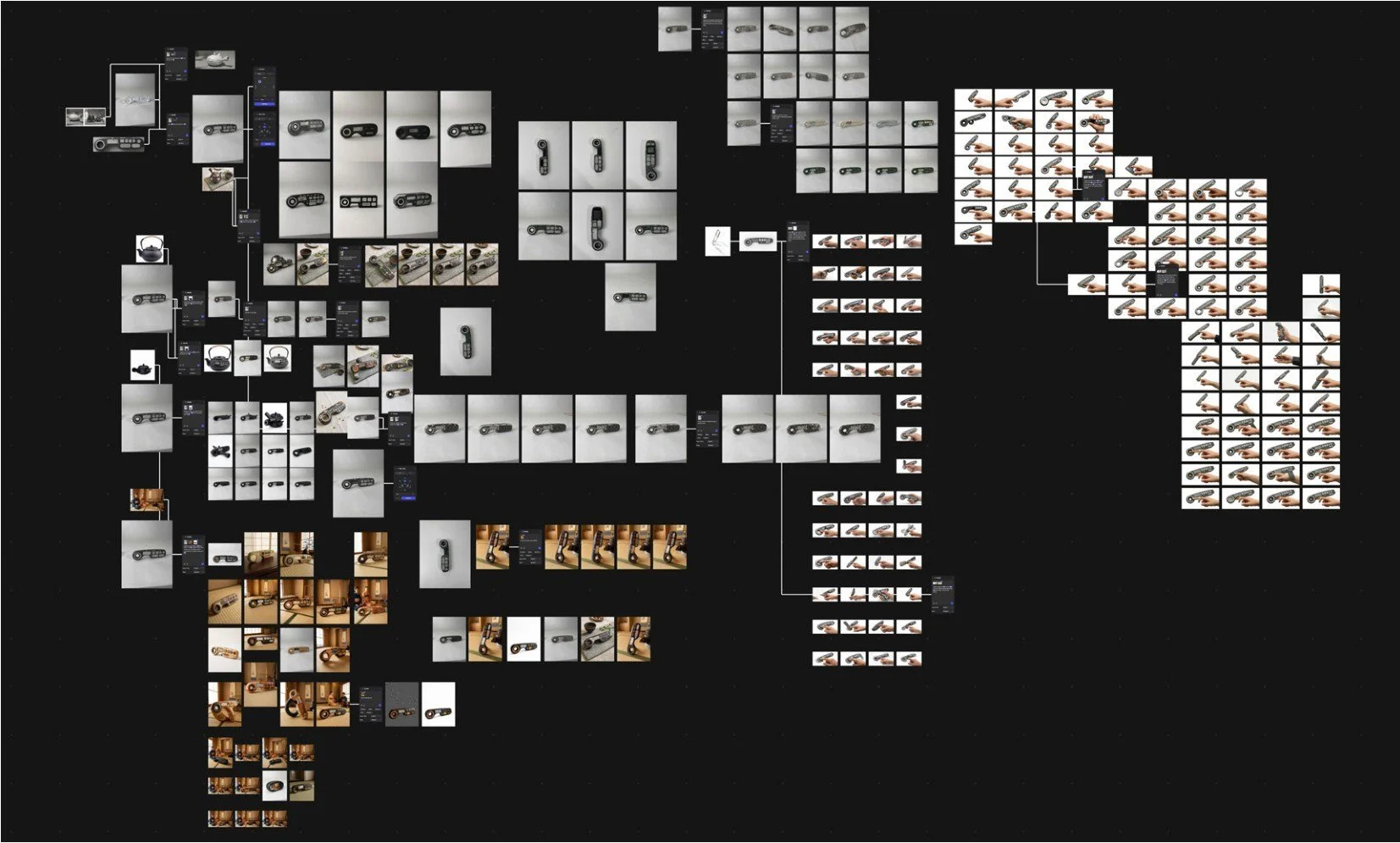 With little access to prototyping materials to experiment with form, we used Vizcom to digitally develop the form and textures.