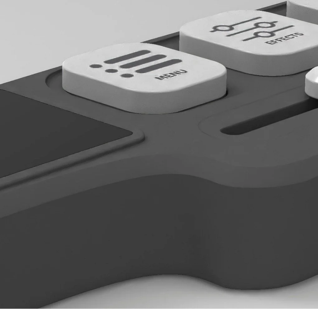 Final form curves refined to match ergonomic prototype