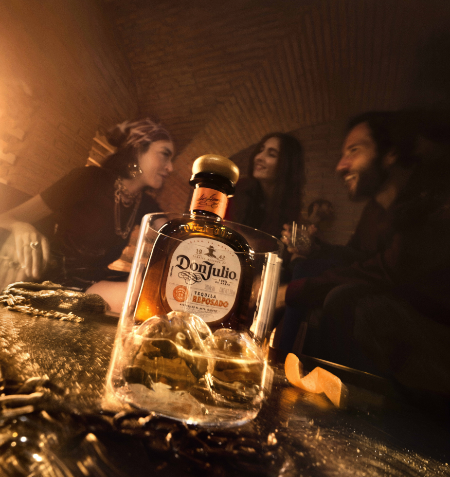 Don Julio Reposado campaign — tequila and friends celebrating
