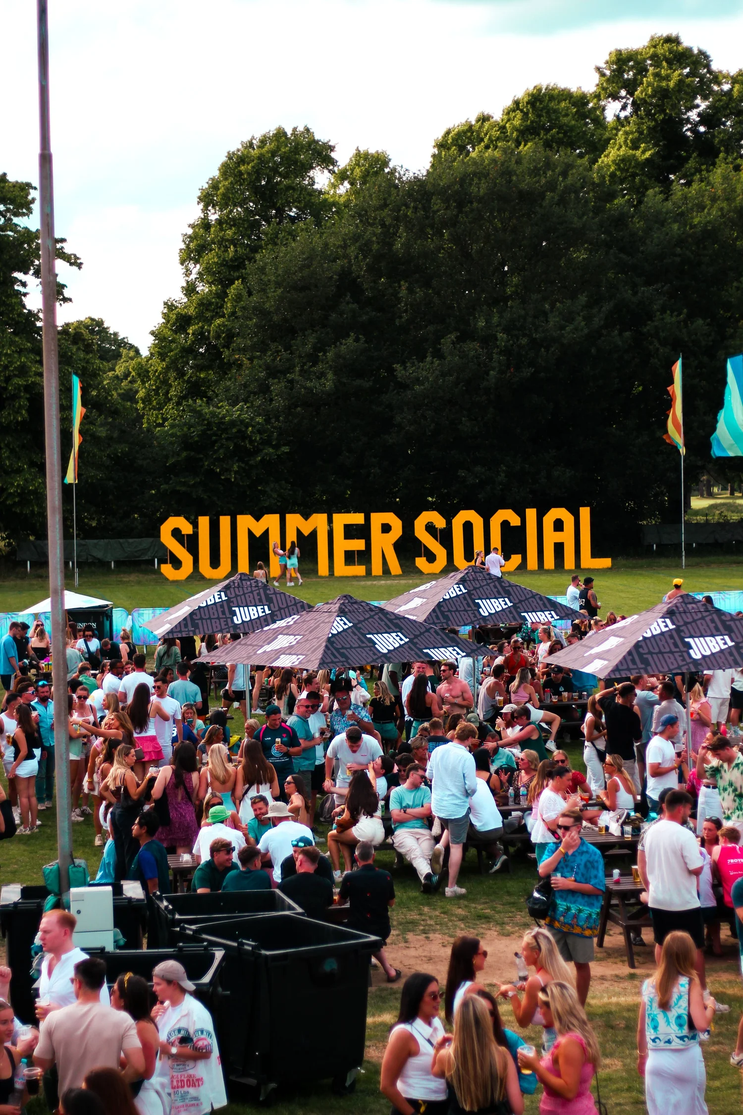 Summer Social festival grounds and event signage