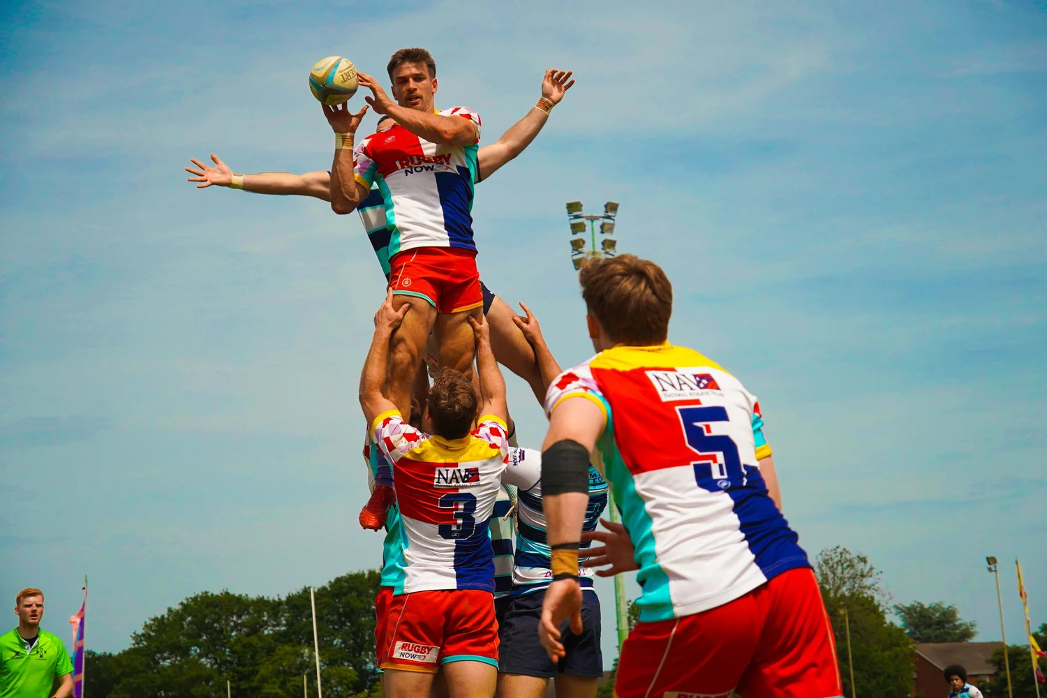 Rugby athletes competing at Summer Social