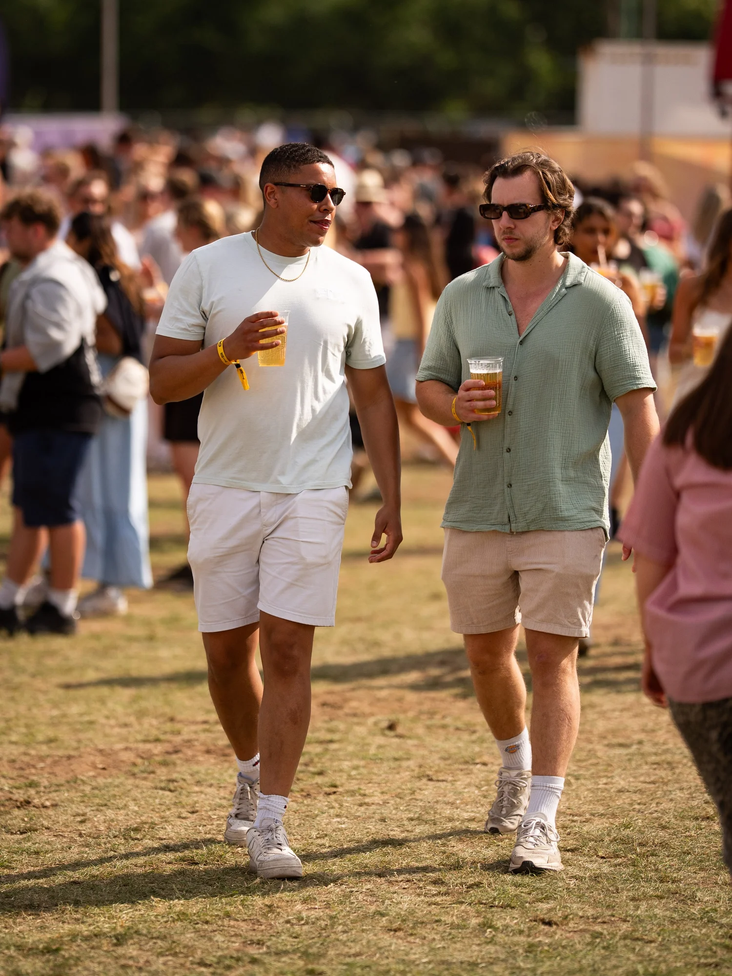 Friends enjoying a drink at Summer Social