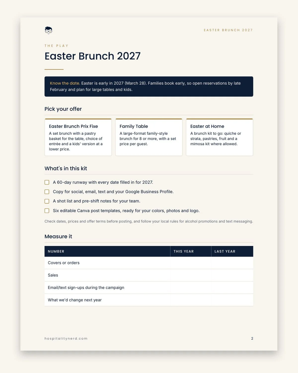 Easter Brunch 2027 preview 2