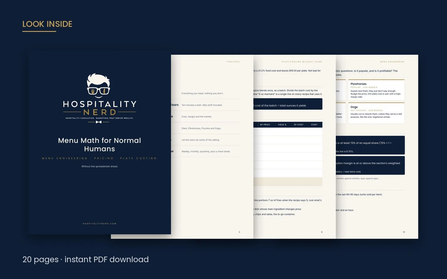 Menu Math for Normal Humans preview 1