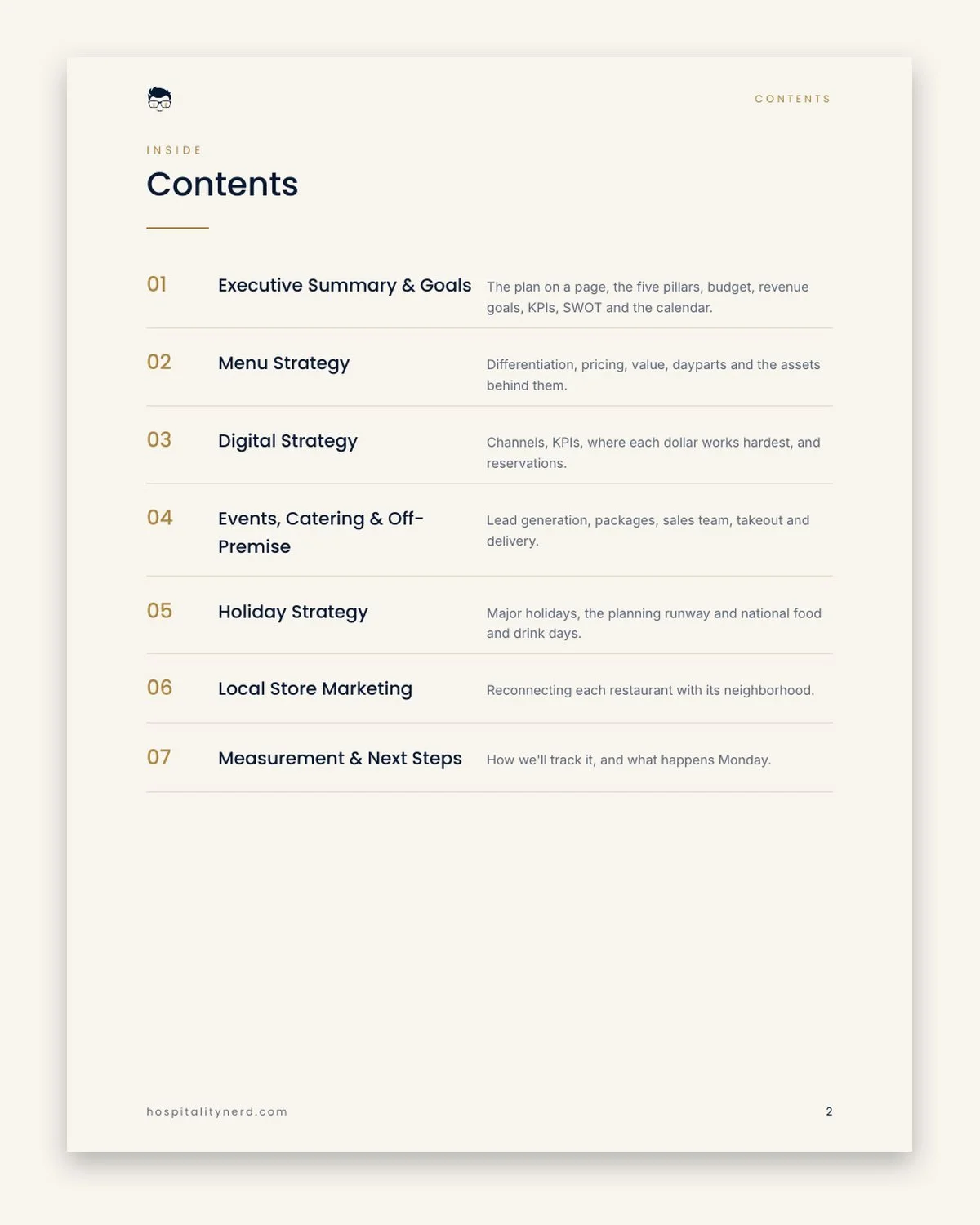 Restaurant Marketing Plan Template preview 2