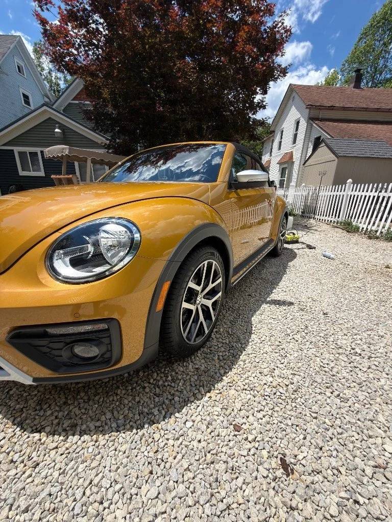 Detailed Volkswagen Beetle, side view