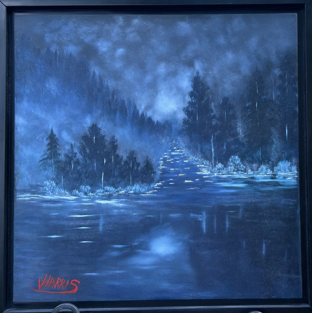 Midnight Mist, original oil painting by Johnny Harris