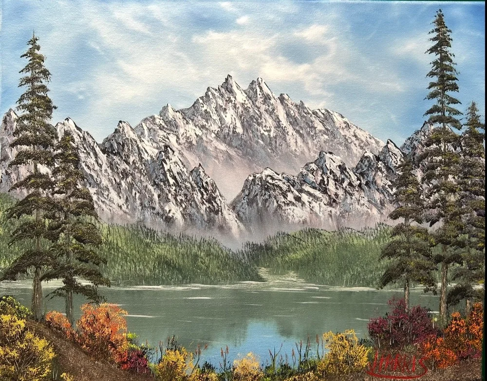 Mountain Glory, original oil painting by Johnny Harris (sold)