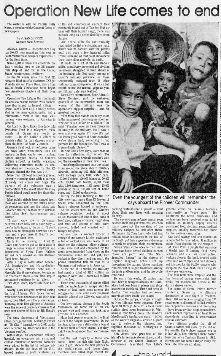 The Courier-News, July 5, 1975: Operation New Life comes to end