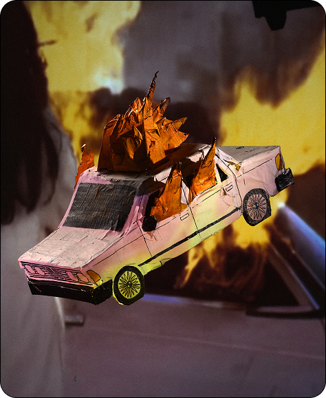 Handmade Bernadine’s Fire sculpture